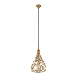 Eglo-AMSFIELD 350mm pendant light- Brown